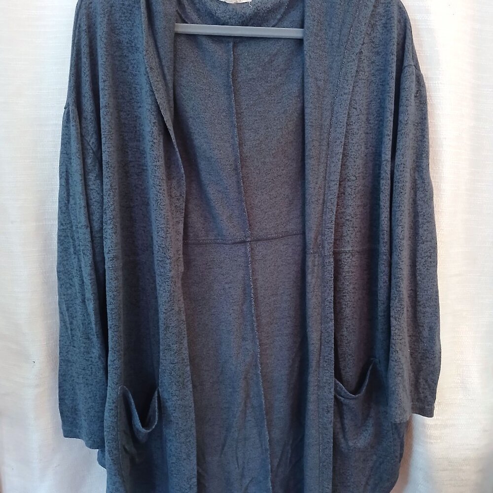 Navy Blue Hooded Lightweight Sweater, Medium